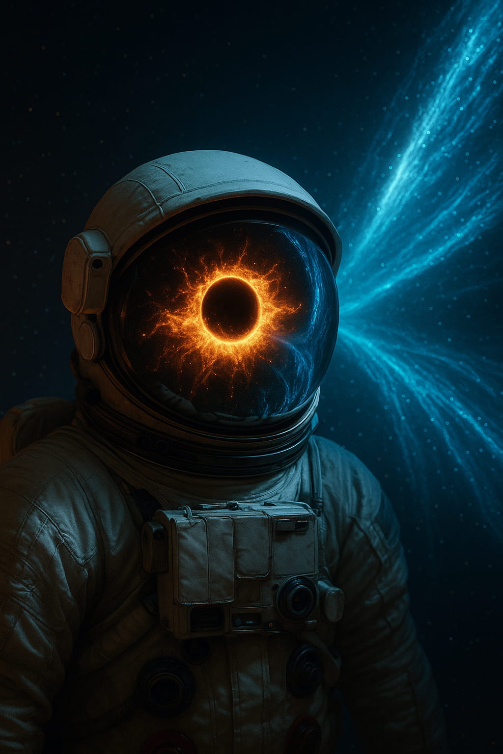 An artistic interpretation of a black hole